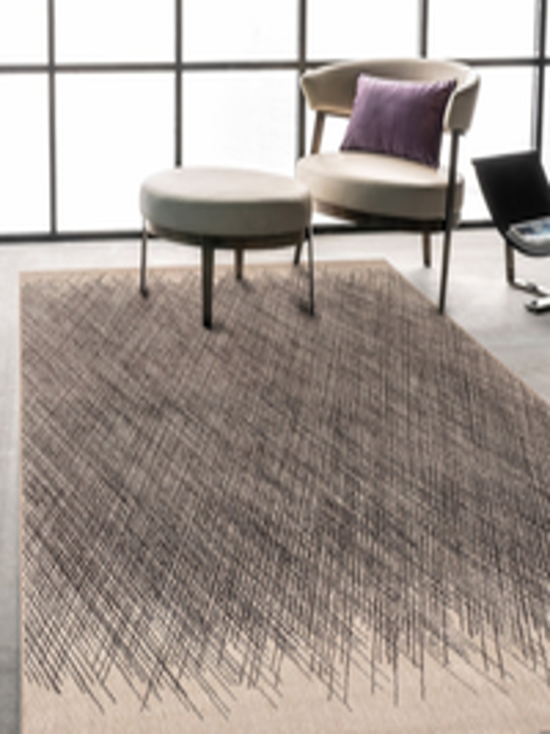Buy DDecor Cream Coloured & Black Printed Carpet -  - Home for Unisex