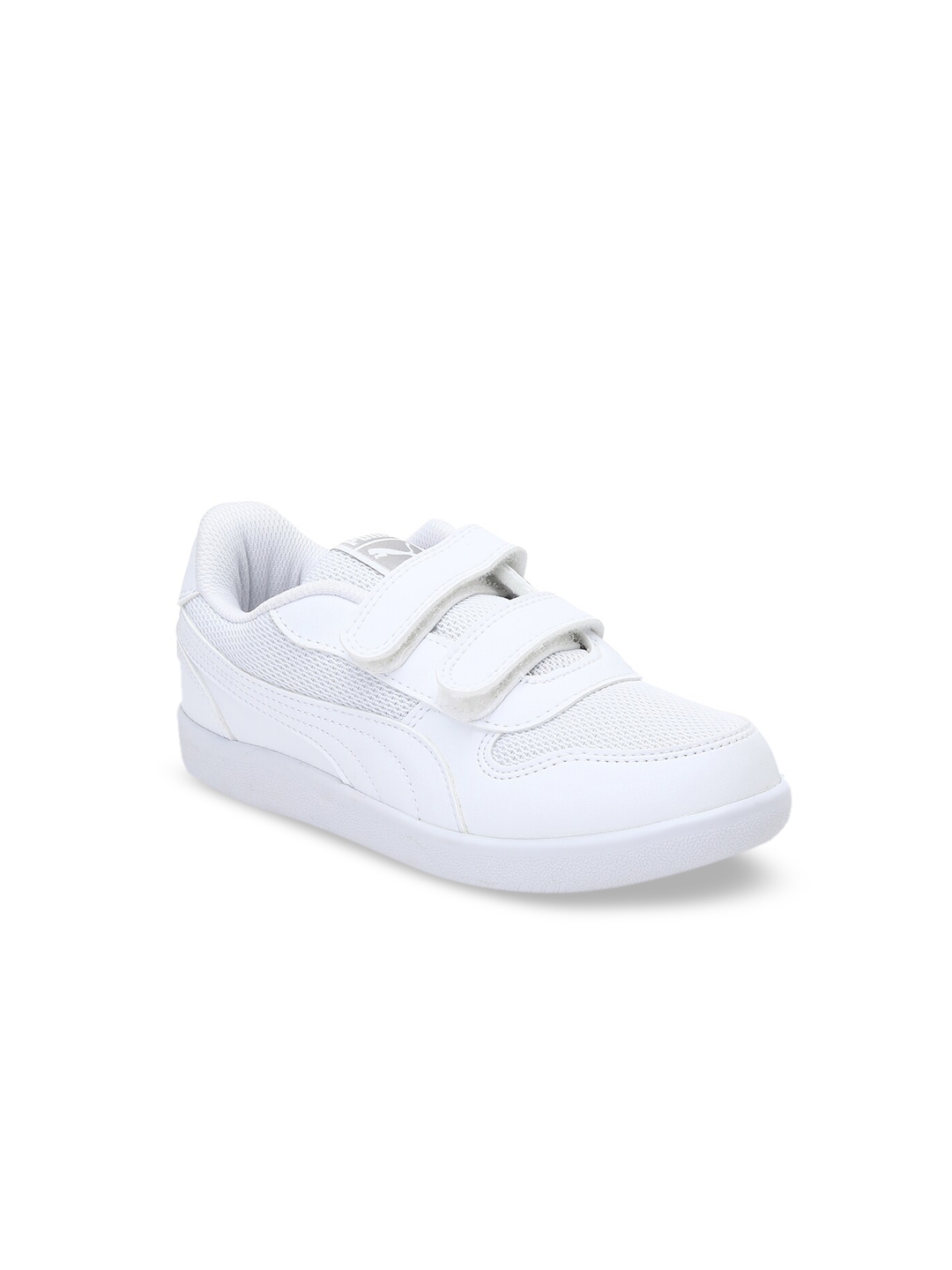 kids white pumas
