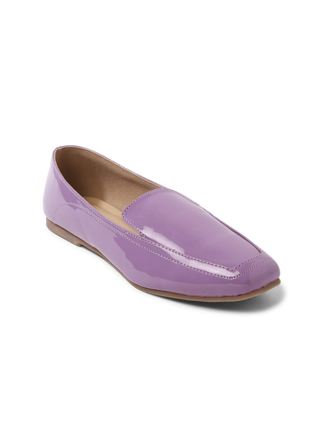 Buy FOREVER 21 Women Purple PU Loafers Casual Shoes for Women