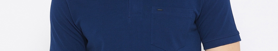 Buy Okane Men Blue Polo Collar T Shirt - Tshirts for Men 14623726 | Myntra