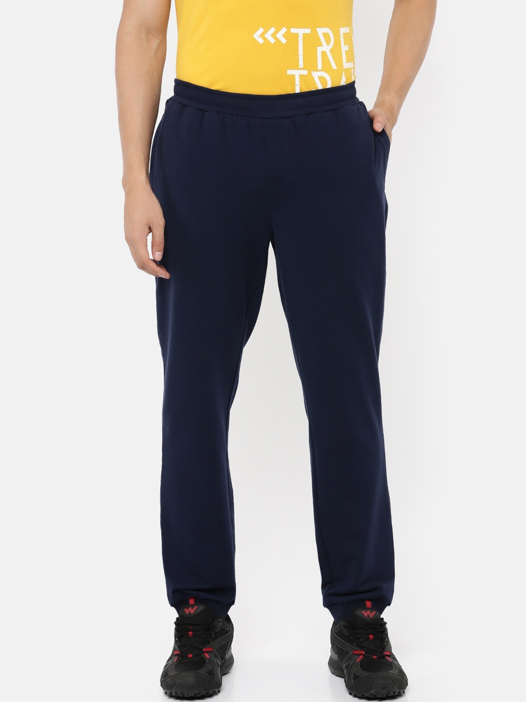 Buy Wildcraft Men Navy Blue Solid Active Track Pants - Track Pants for ...