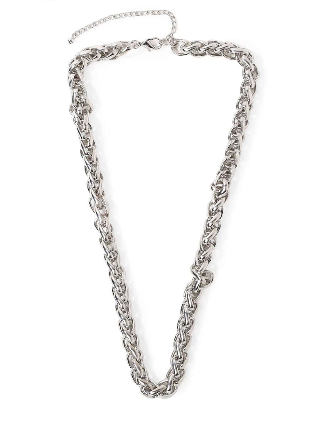 Buy FOREVER 21 Women Silver Chain Necklace And Chains for Women