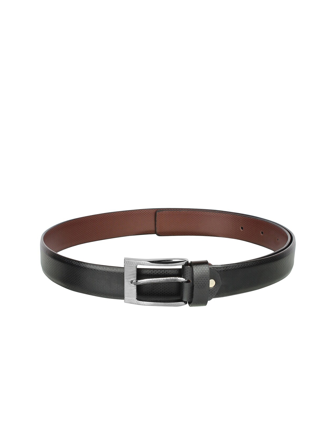 Buy Swiss Design Men Black Textured Leather Formal Belt - Belts for Men ...