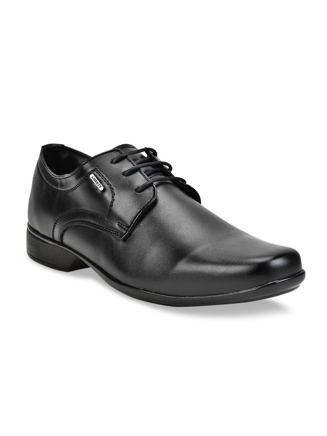 liberty men's black formal shoes