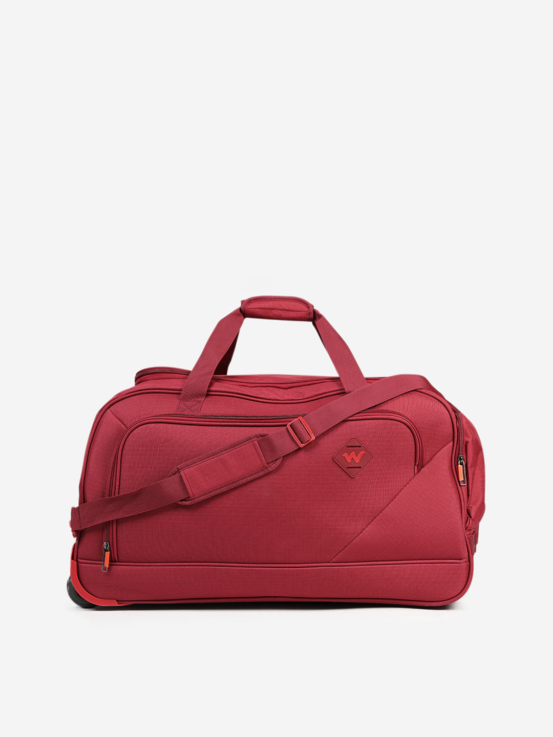 Buy Wildcraft Unisex Red Trolley Duffel Bag Trolley Bag for Unisex