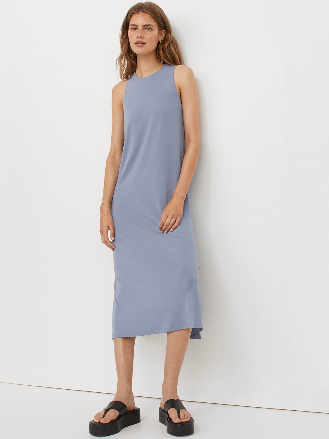 Buy H&M Blue Jersey Dress Dresses for Women 14680178 Myntra