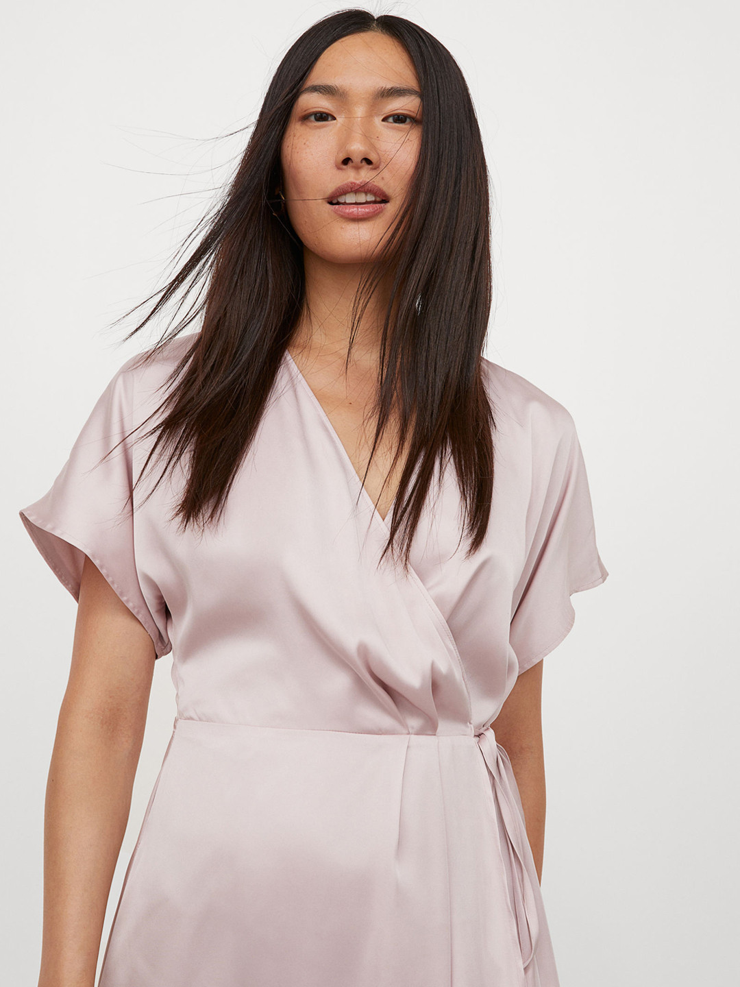 Buy H&M Women Pink Solid Satin Dress Dresses for Women 14680180 Myntra
