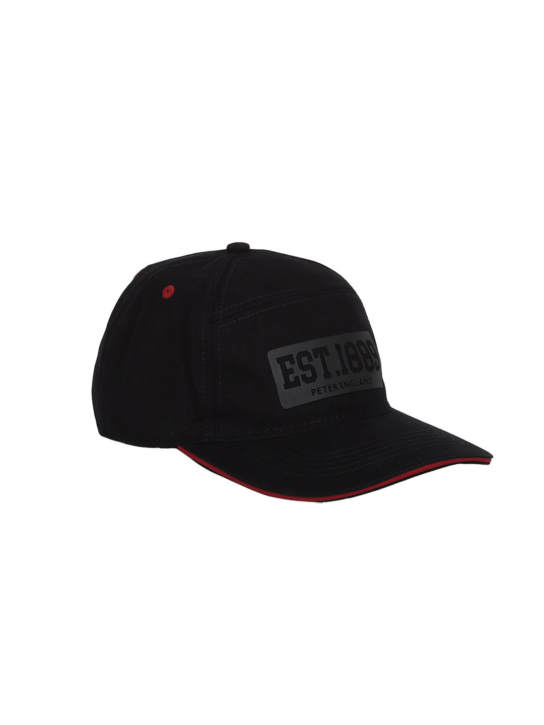 Buy Peter England Men Black & Red Printed Baseball Cap Caps for Men