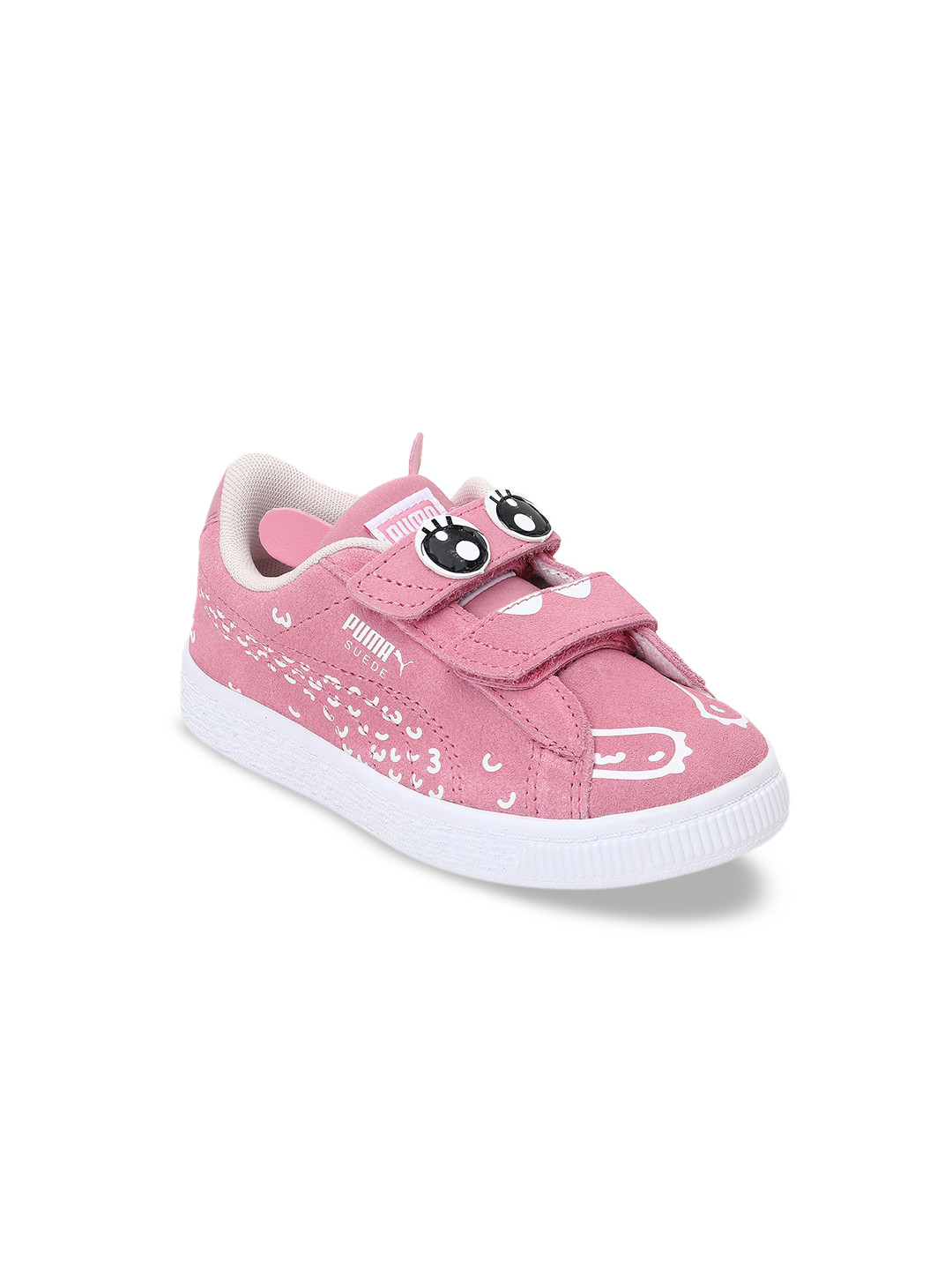 Buy Puma Unisex Kids Pink Colourblocked Suede Sneakers - Casual Shoes ...