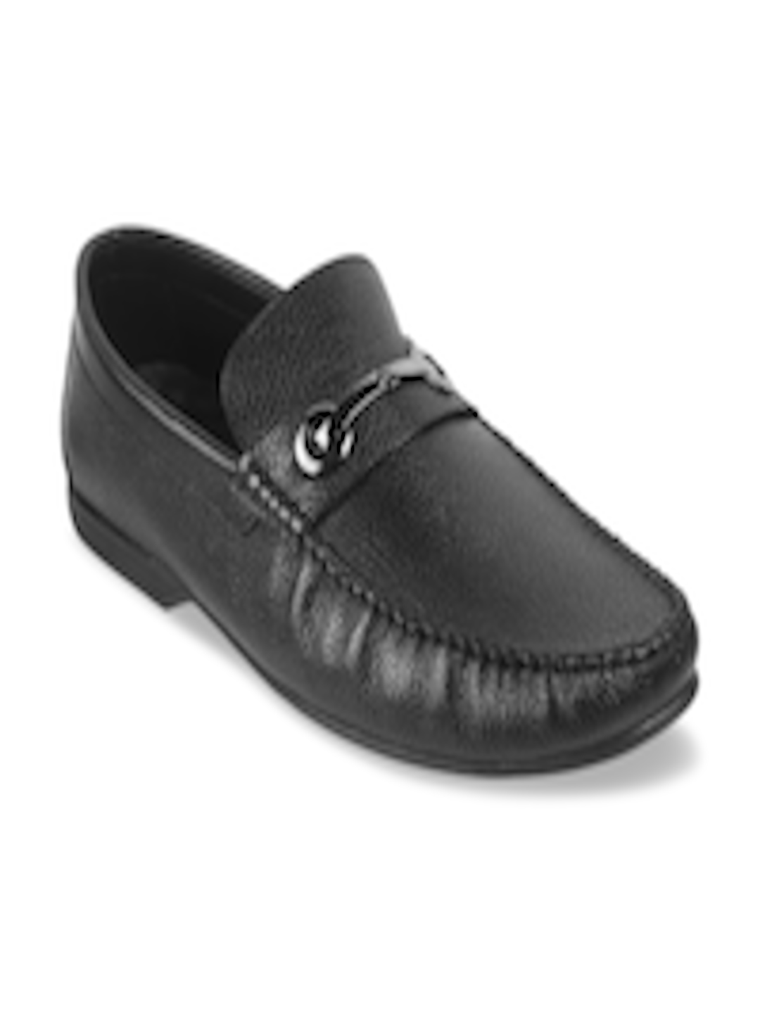 Buy Metro Men Black Leather Loafers - Casual Shoes for Men 14460122 ...