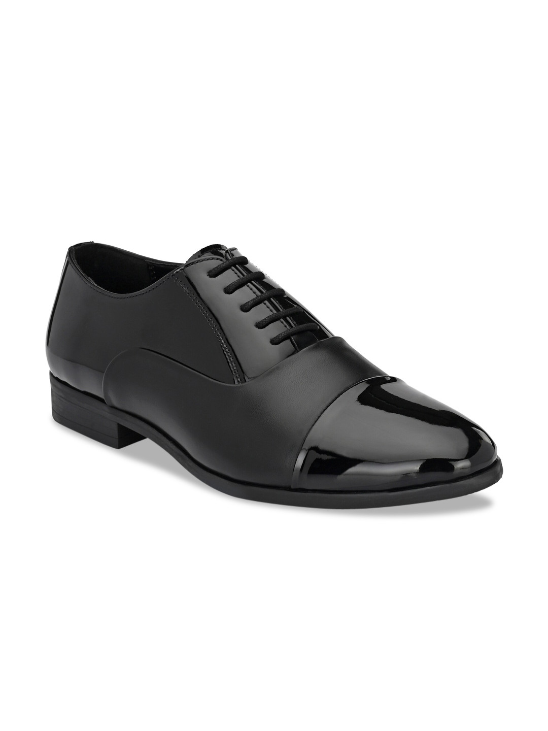 Buy San Frissco Men Black Solid PU Formal Oxfords Formal Shoes for