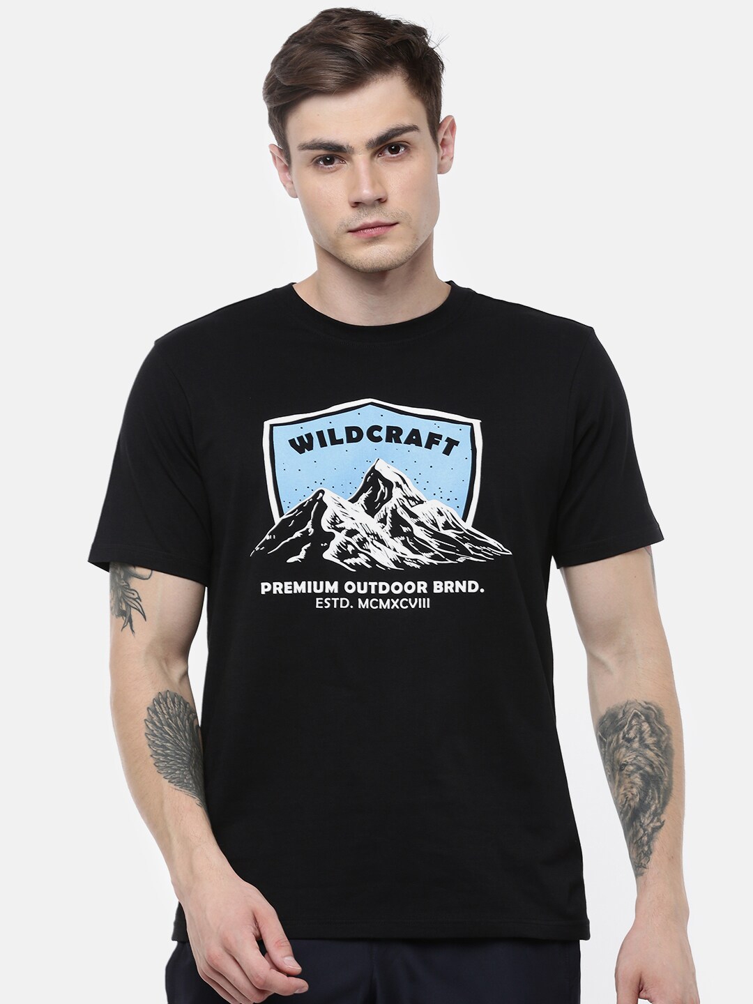 Buy Wildcraft Men Black Printed T Shirt - Tshirts for Men 14464226 | Myntra
