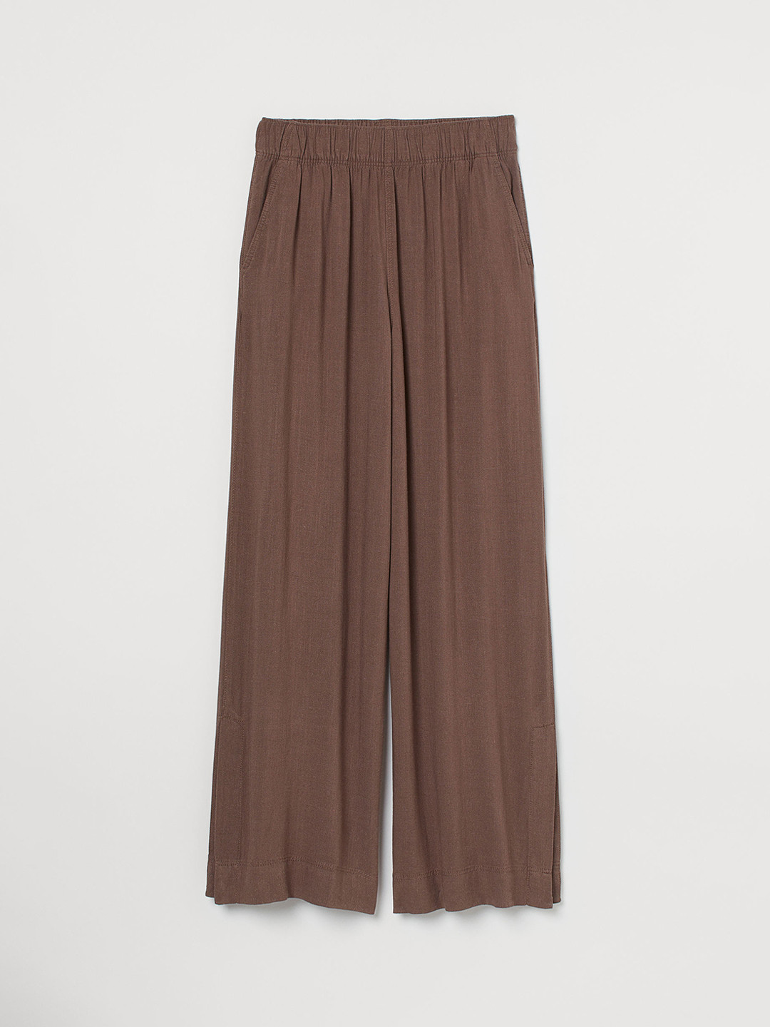 Buy H&M Brown Linen Blend Trousers Trousers for Women 14467018 Myntra