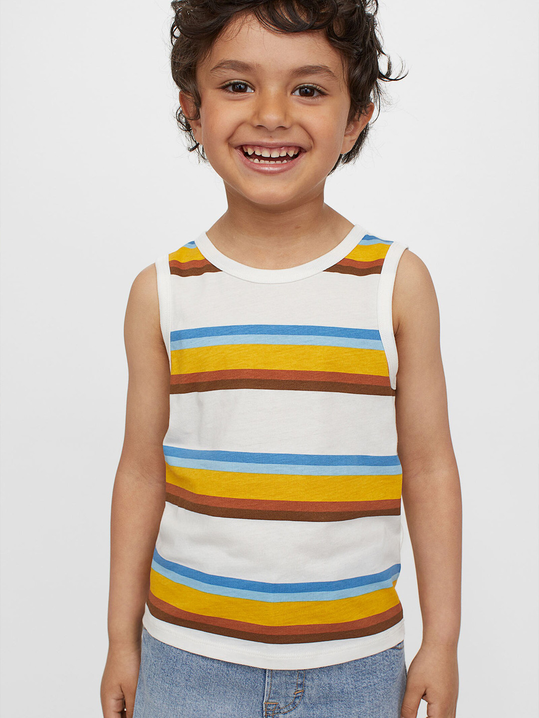 Buy HM Boys Multicoloured 3 Pack Vest Tops Tshirts for Boys 14469478