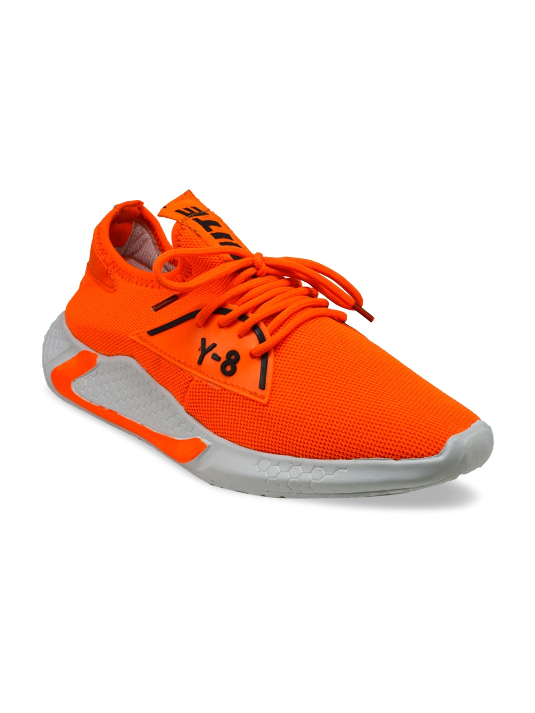men orange sneakers