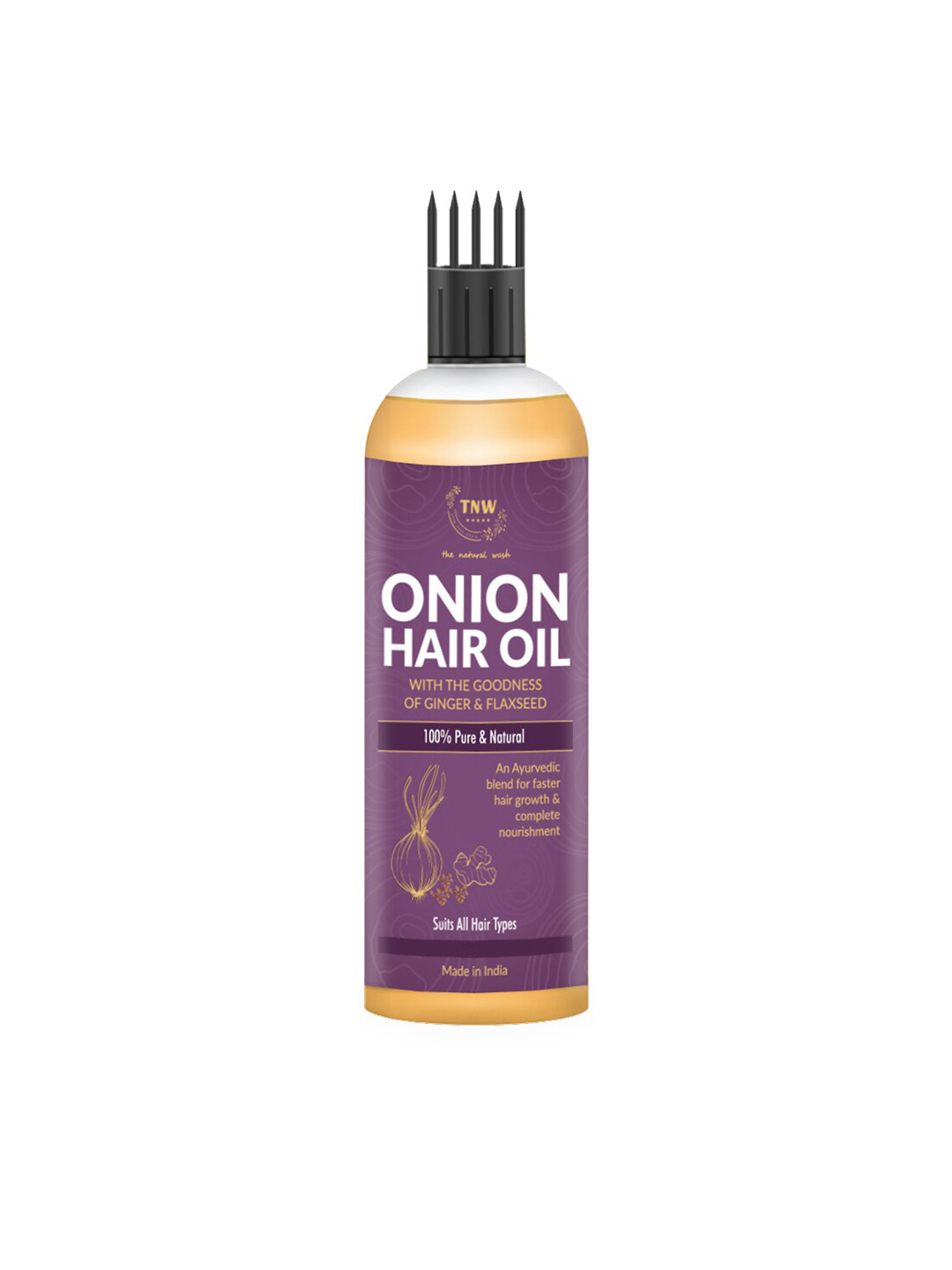Buy TNW The Natural Wash Bhringraj Onion Flax Seed Hair Oil 100 Ml