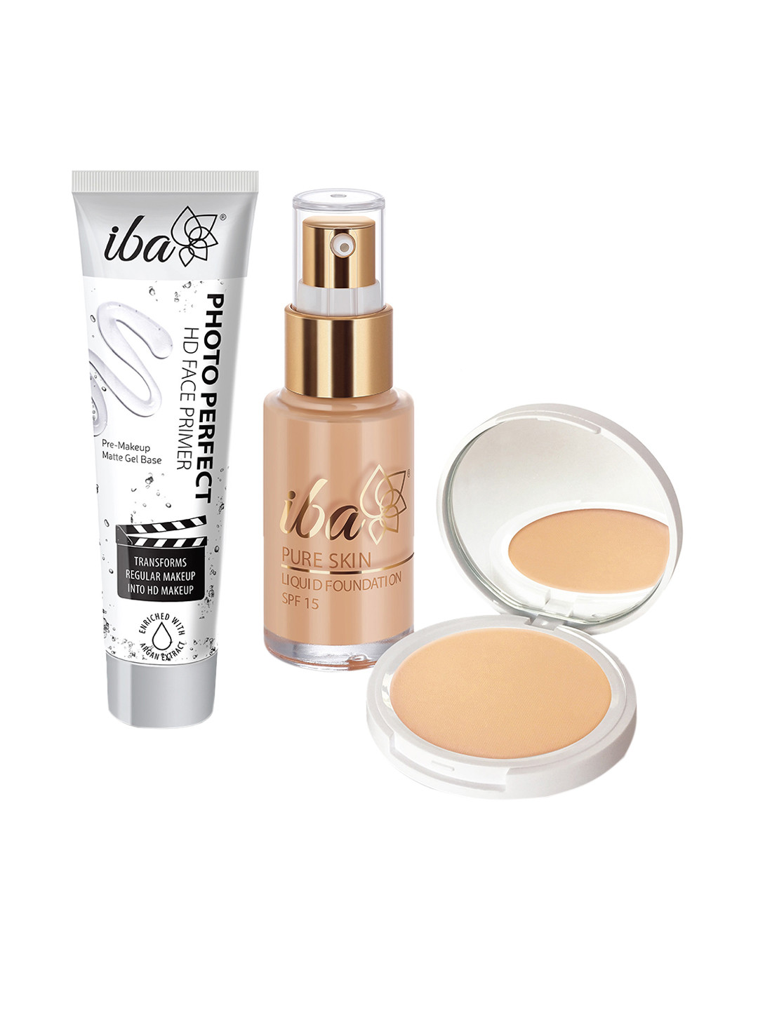 Buy Iba Foundation + Compact + Primer Face Makeup Combo For Wheatish