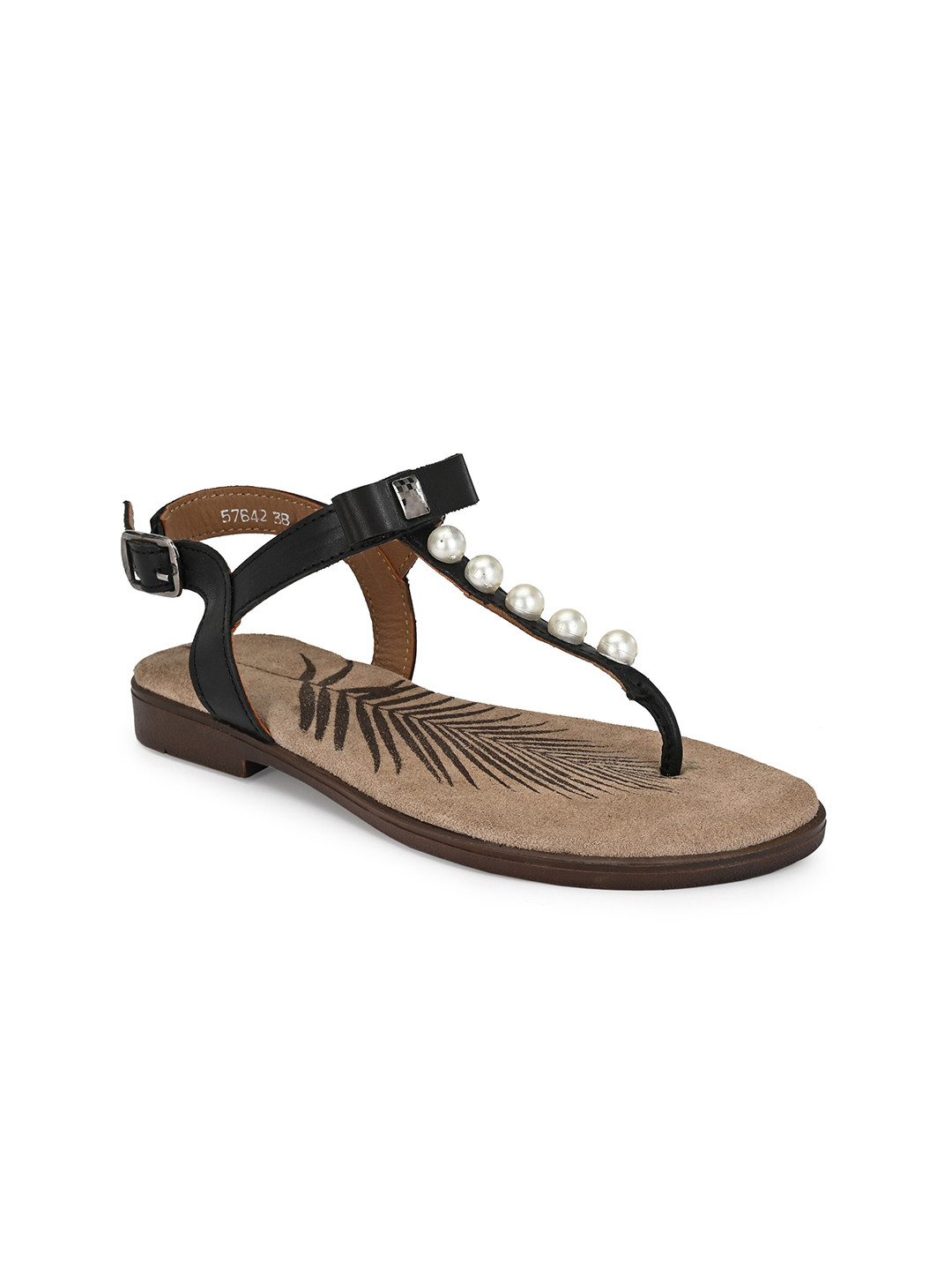 Buy Delize Women Black Open Toe Flats Flats for Women 14456360 Myntra