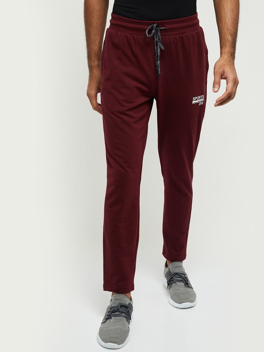 Buy Max Men Burgundy Solid Track Pants - Track Pants for Men 14725128 ...