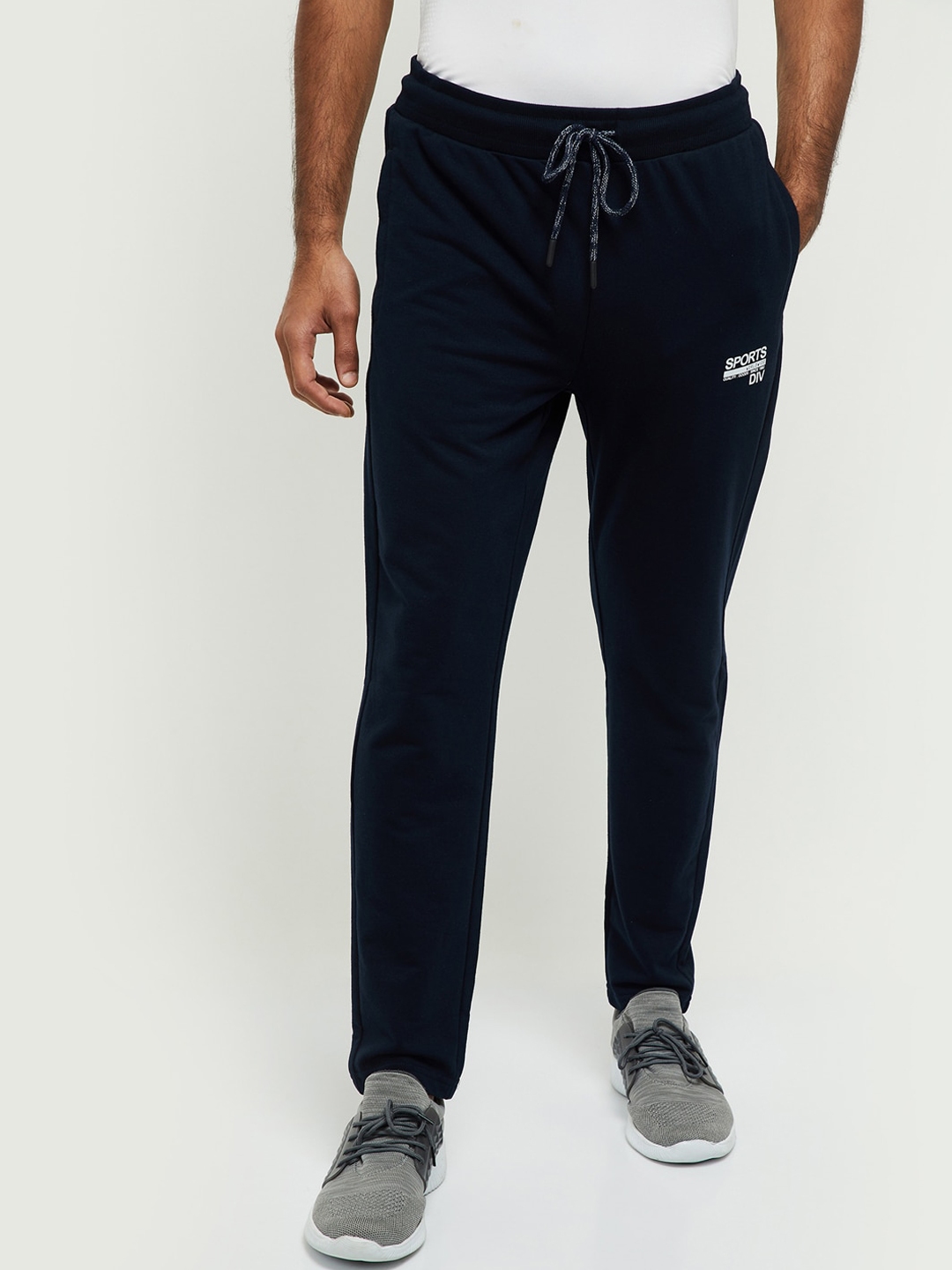 Buy Max Men Navy Blue Solid Track Pants - Track Pants for Men 14725120 ...
