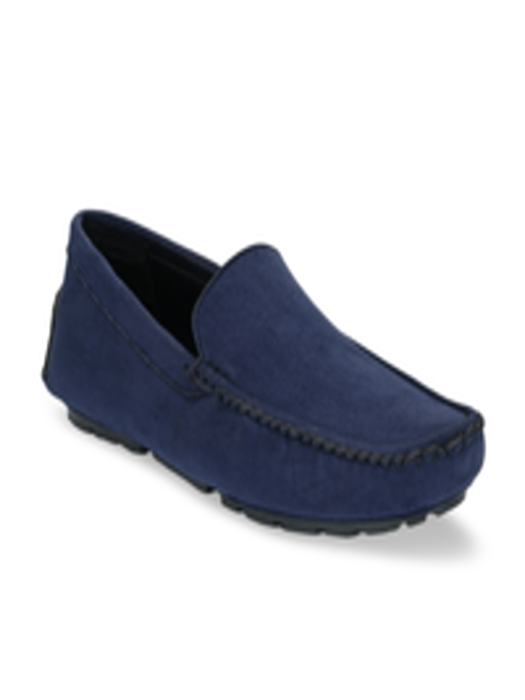 Buy Ferraiolo Men Navy Blue Suede Loafers - Casual Shoes for Men ...
