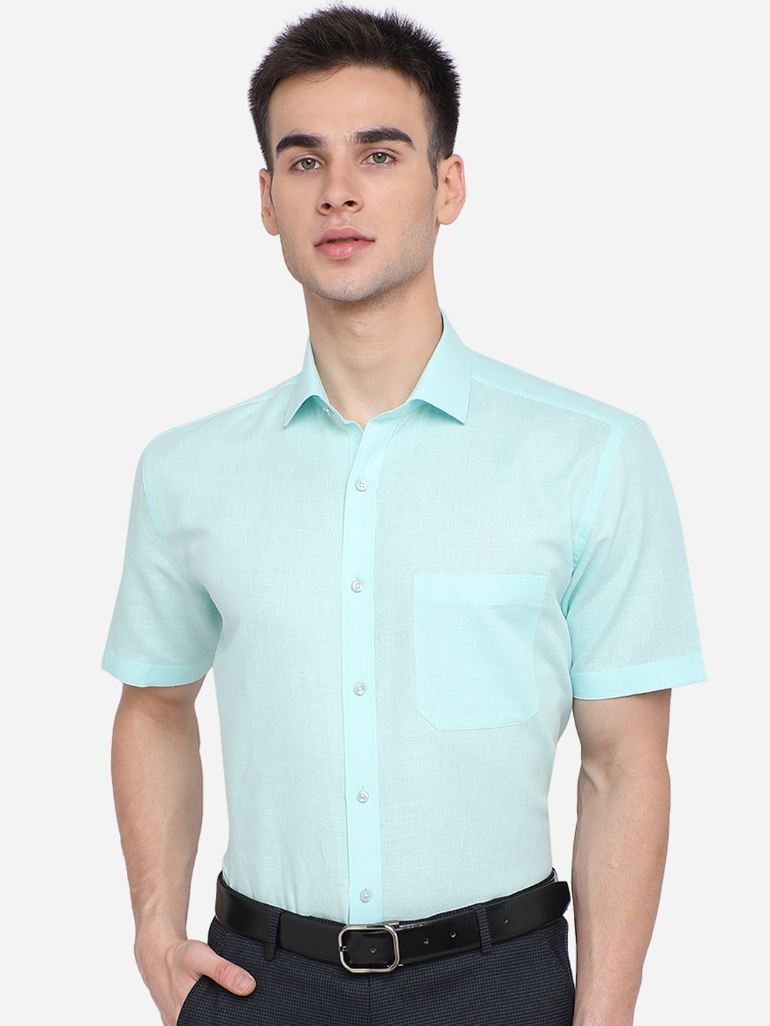 Buy Greenfibre Men Blue Casual Shirt - Shirts for Men 14745596 | Myntra