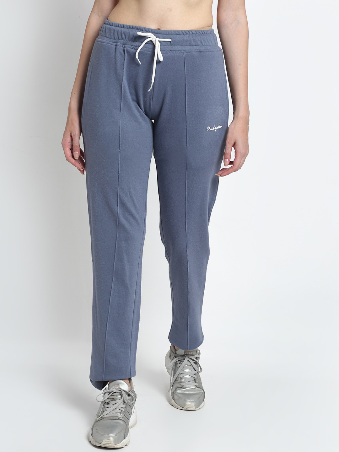 Buy Club York Women Grey Solid Straight Fit Track Pants Track Pants for Women 14778844 Myntra