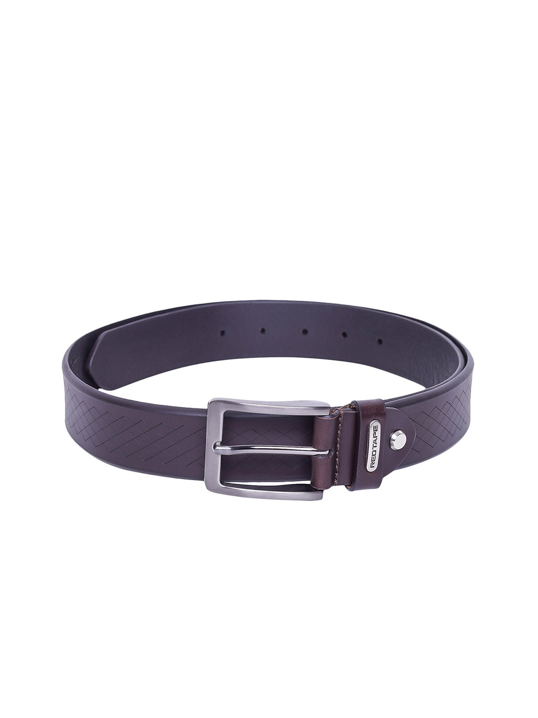 Buy Red Tape Men Brown Textured Leather Belt Belts for Men 14780440
