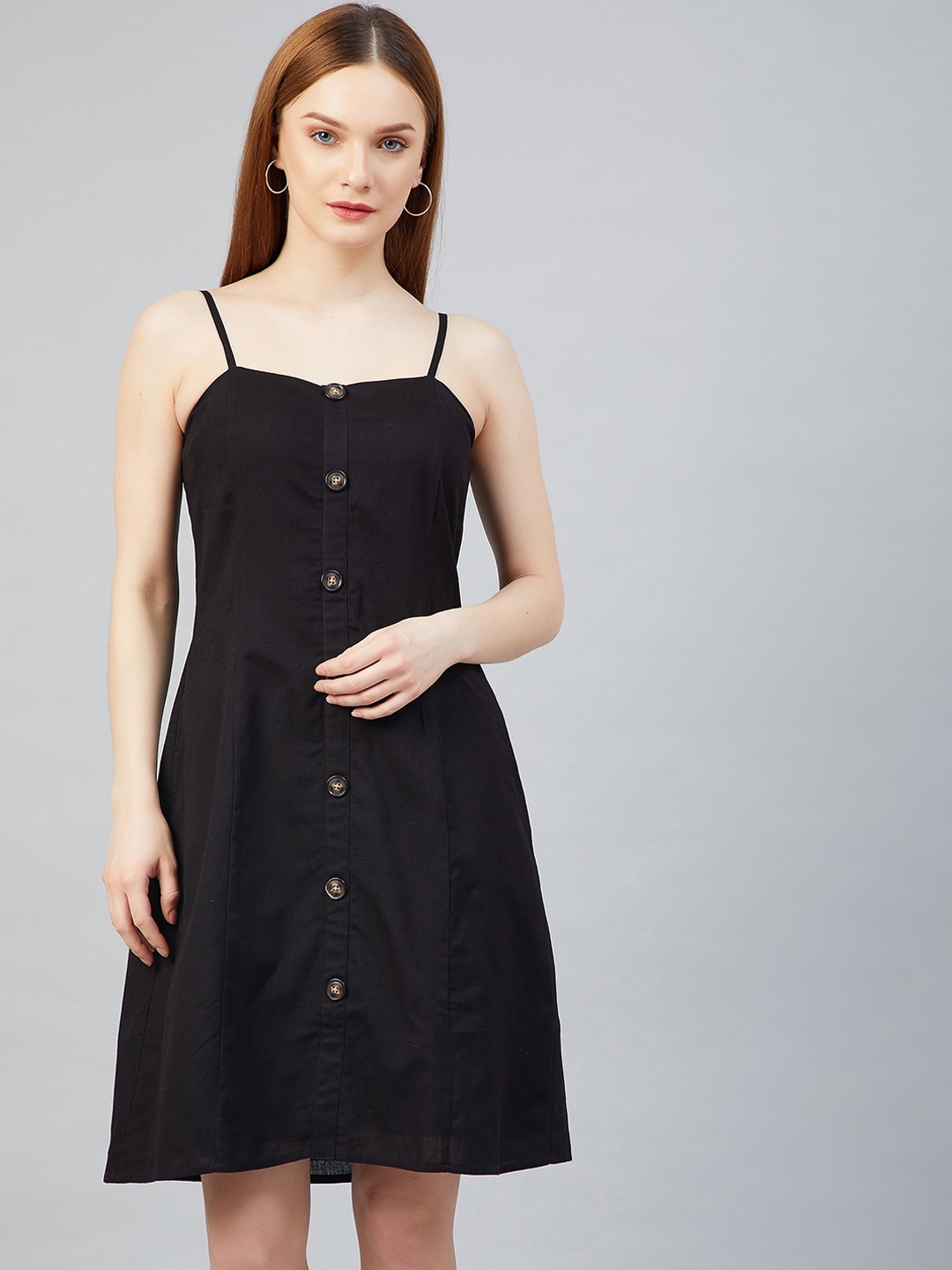 Buy Marie Claire Black A Line Cotton Dress - Dresses for Women 14786652 ...