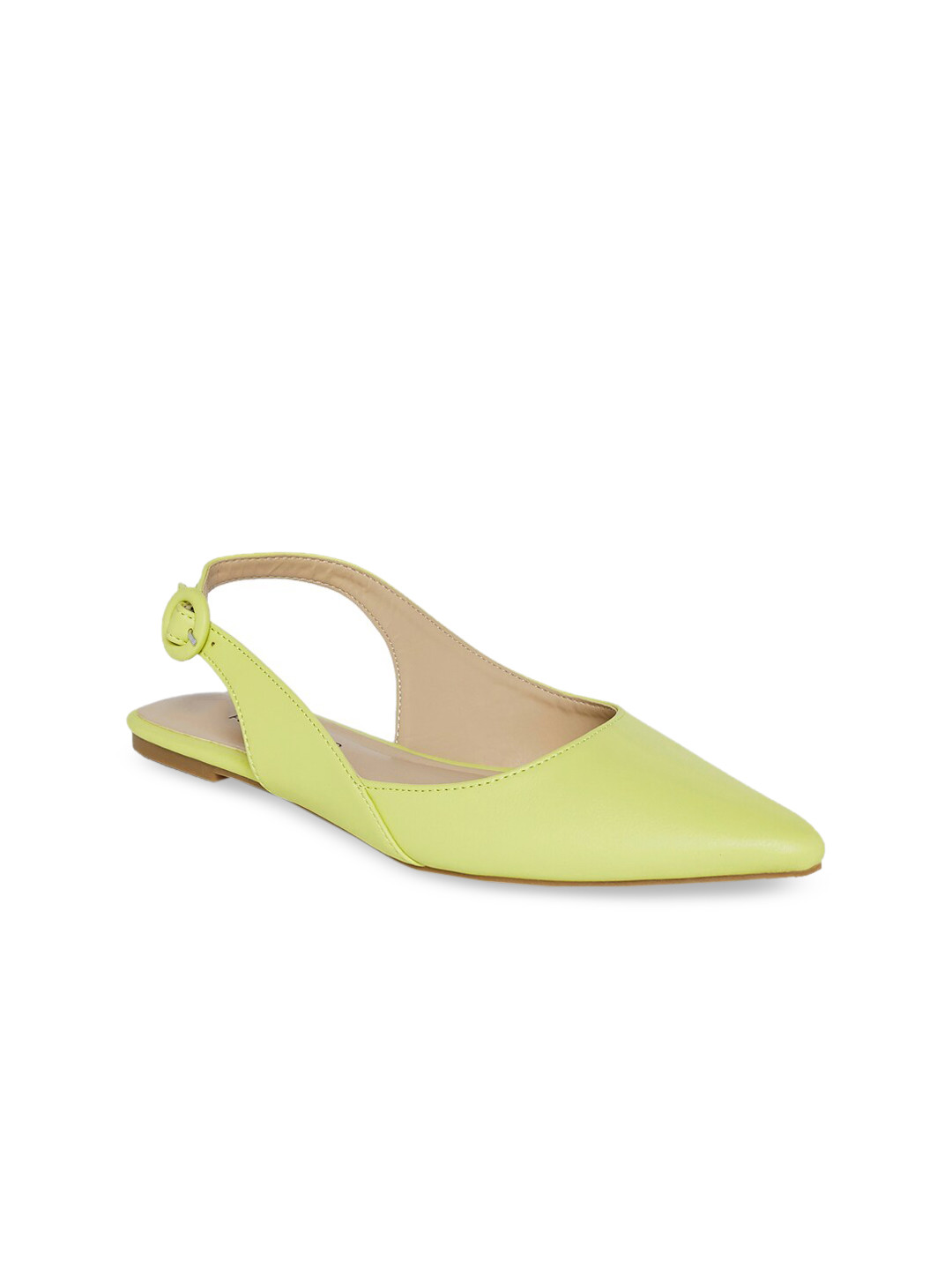 Buy Forever Glam By Pantaloons Women Lime Green Ballerinas Flats