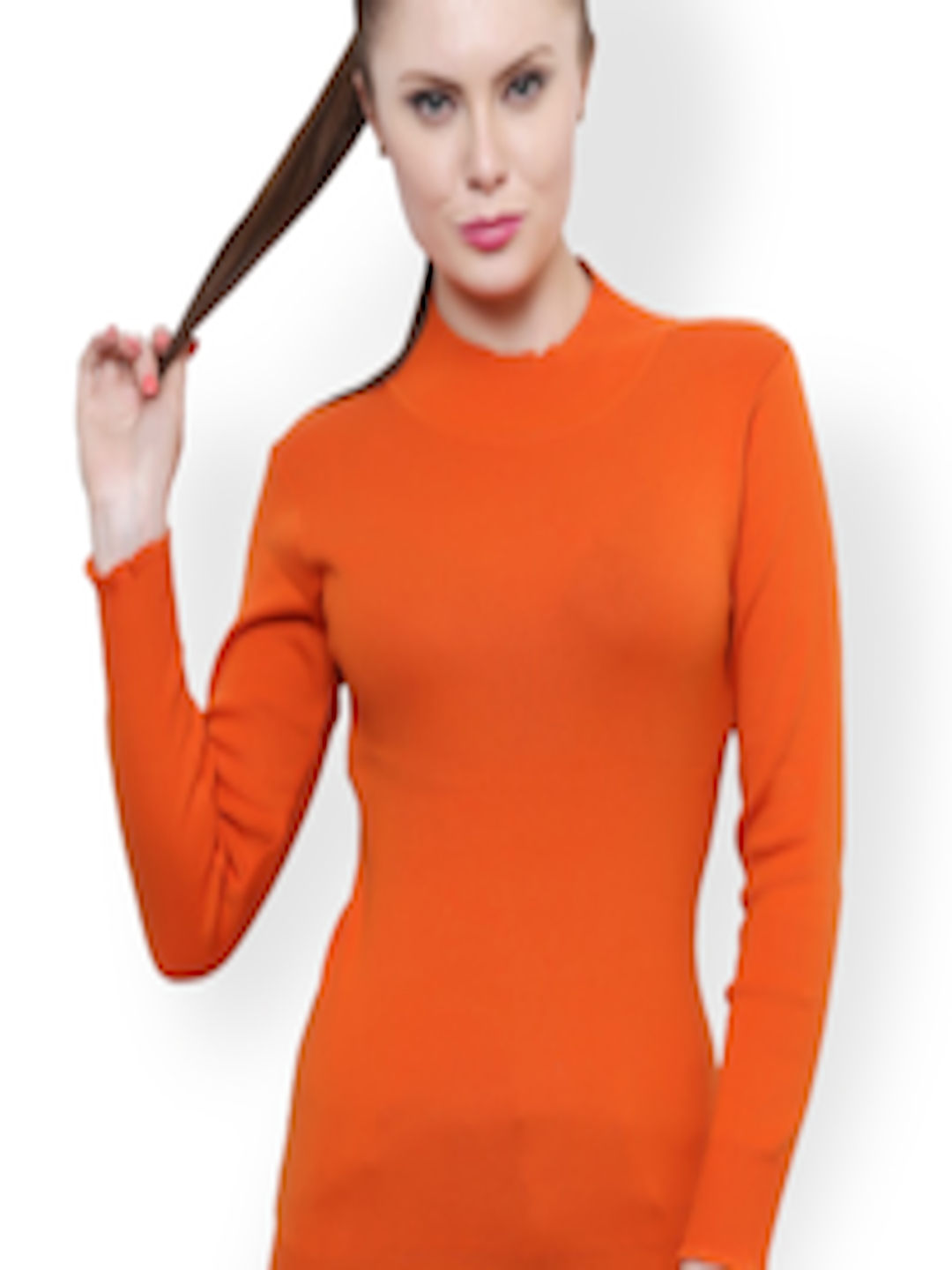 Buy Renka Orange Sweater - Sweaters for Women 1024540 | Myntra