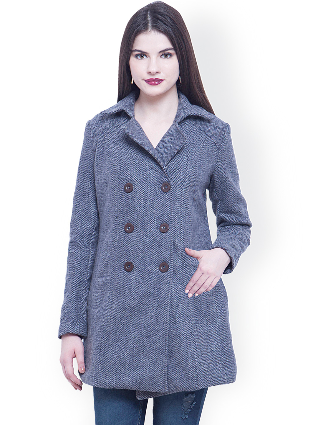Buy FabAlley Grey Trench Coat Coats for Women 1041275 Myntra