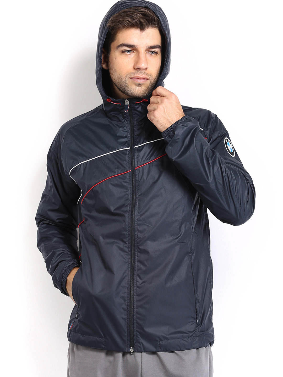 Buy PUMA Motorsport Men Navy BMW Motorsport Hooded Motorsport Jacket ...