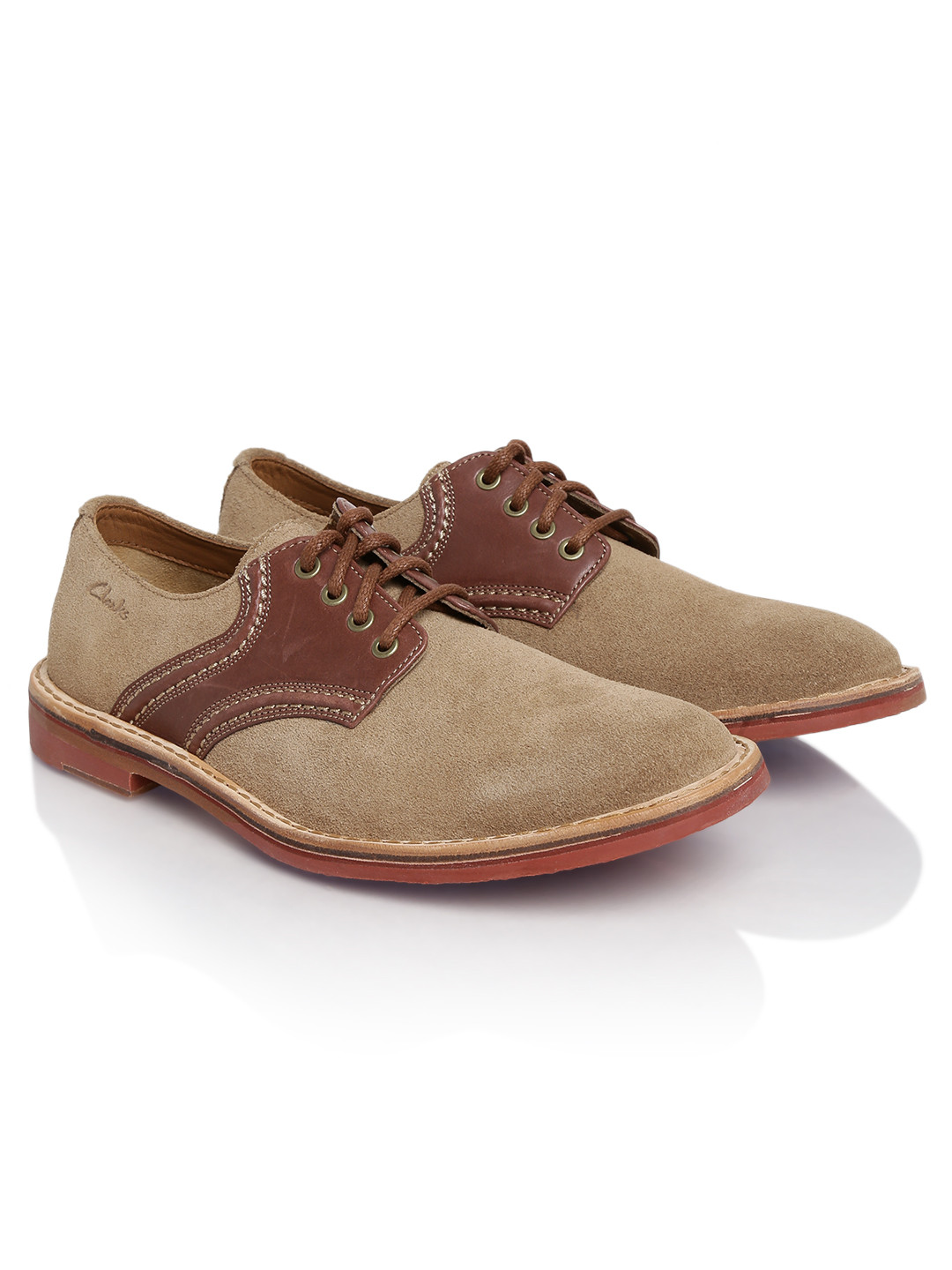 Buy Clarks Men Brown Duty Trek Leather Casual Shoes Casual Shoes for