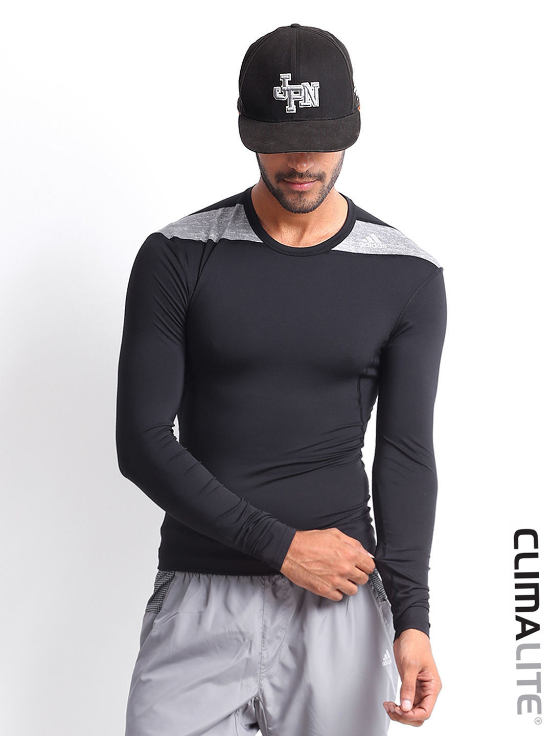 Buy ADIDAS Men Black Compression Base T Shirt Tshirts for Men 252842
