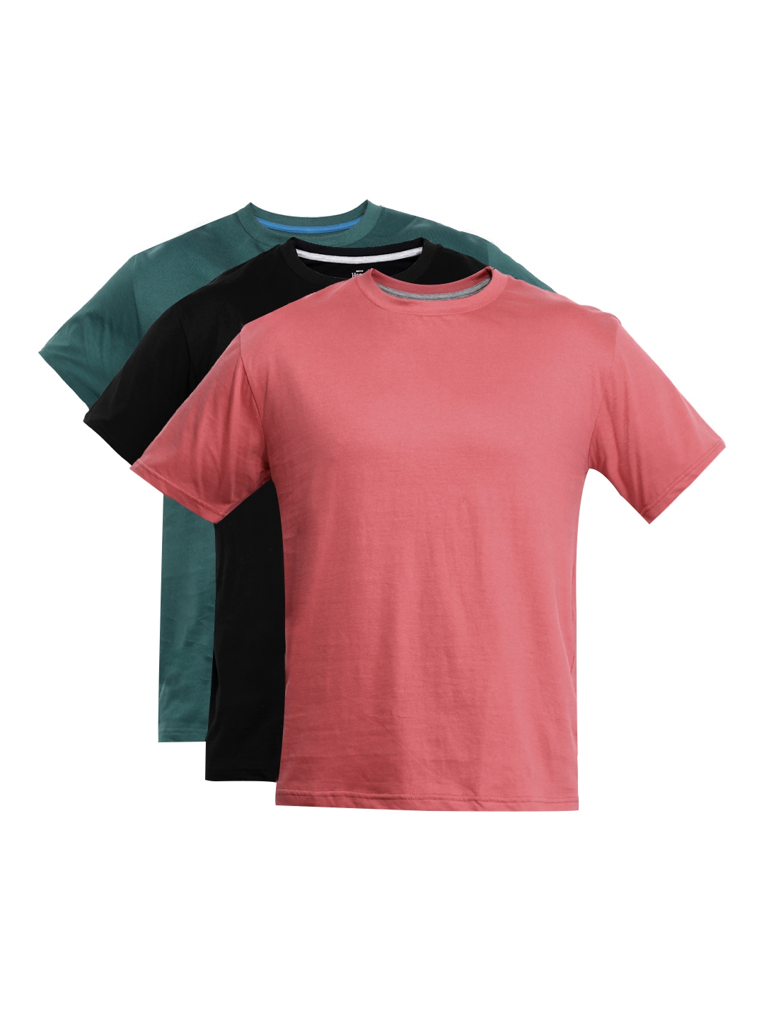 Buy Hanes Men Pack Of 3 Crew Pure Cotton T Shirts - Tshirts for Men ...