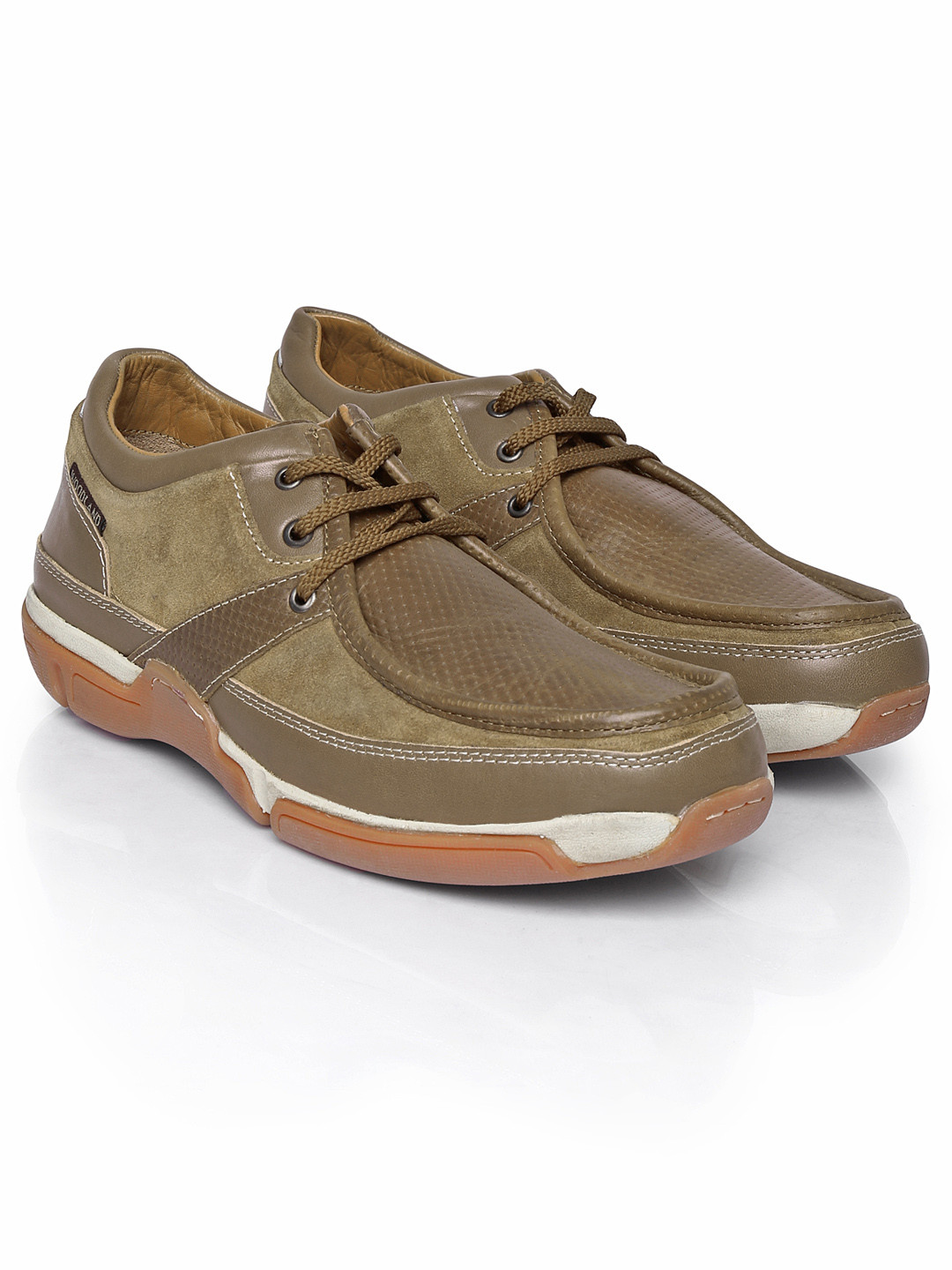 woodland men brown casual shoes