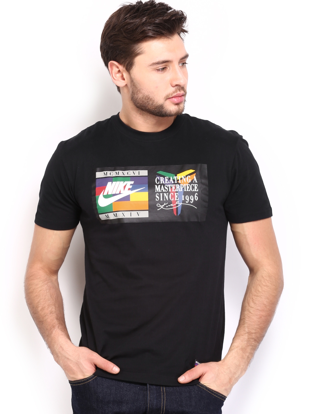 Buy Nike Black Kobe Jock Tag NSW Tshirts - Tshirts for Men 379598 | Myntra