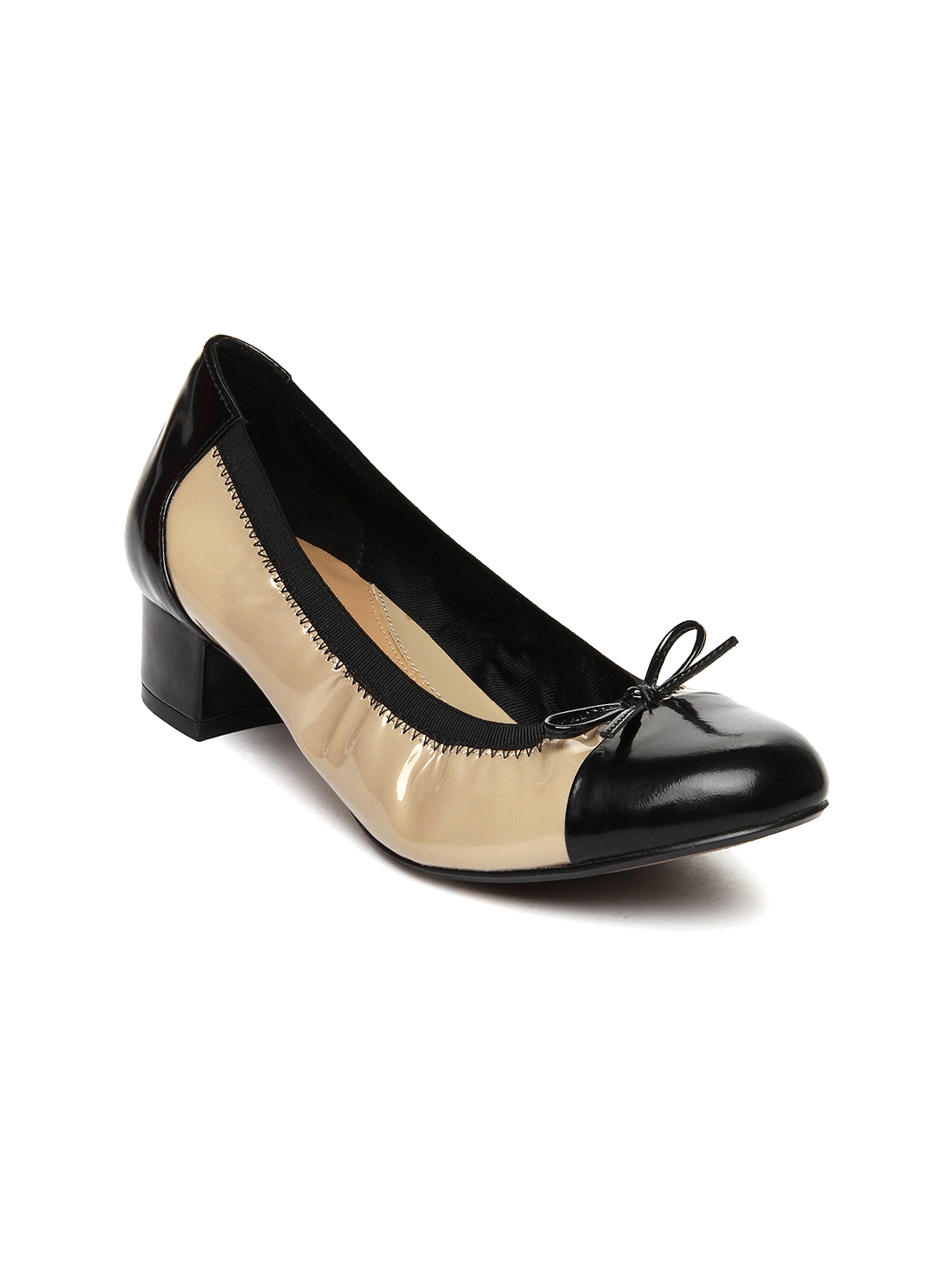 Buy Clarks Women Black & Brown Leather Heels - Heels for Women 382743 ...
