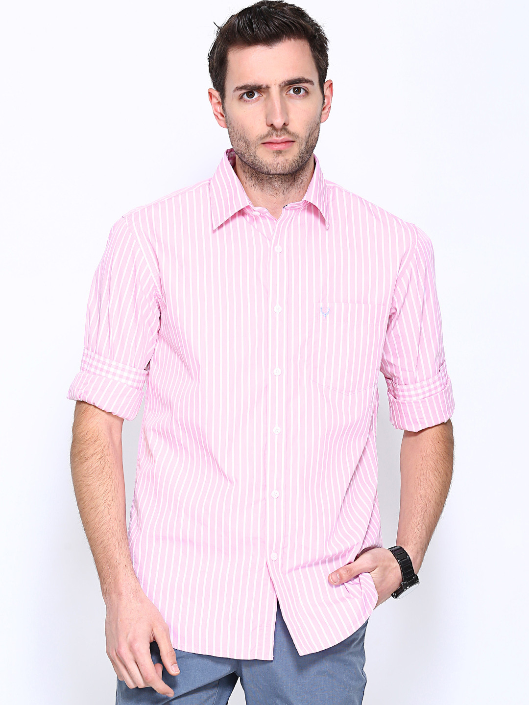 allen solly striped shirts