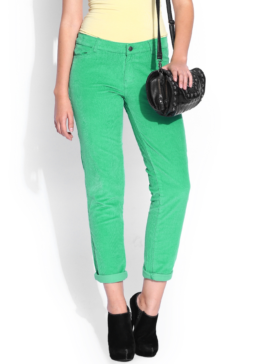 green corduroy trousers womens