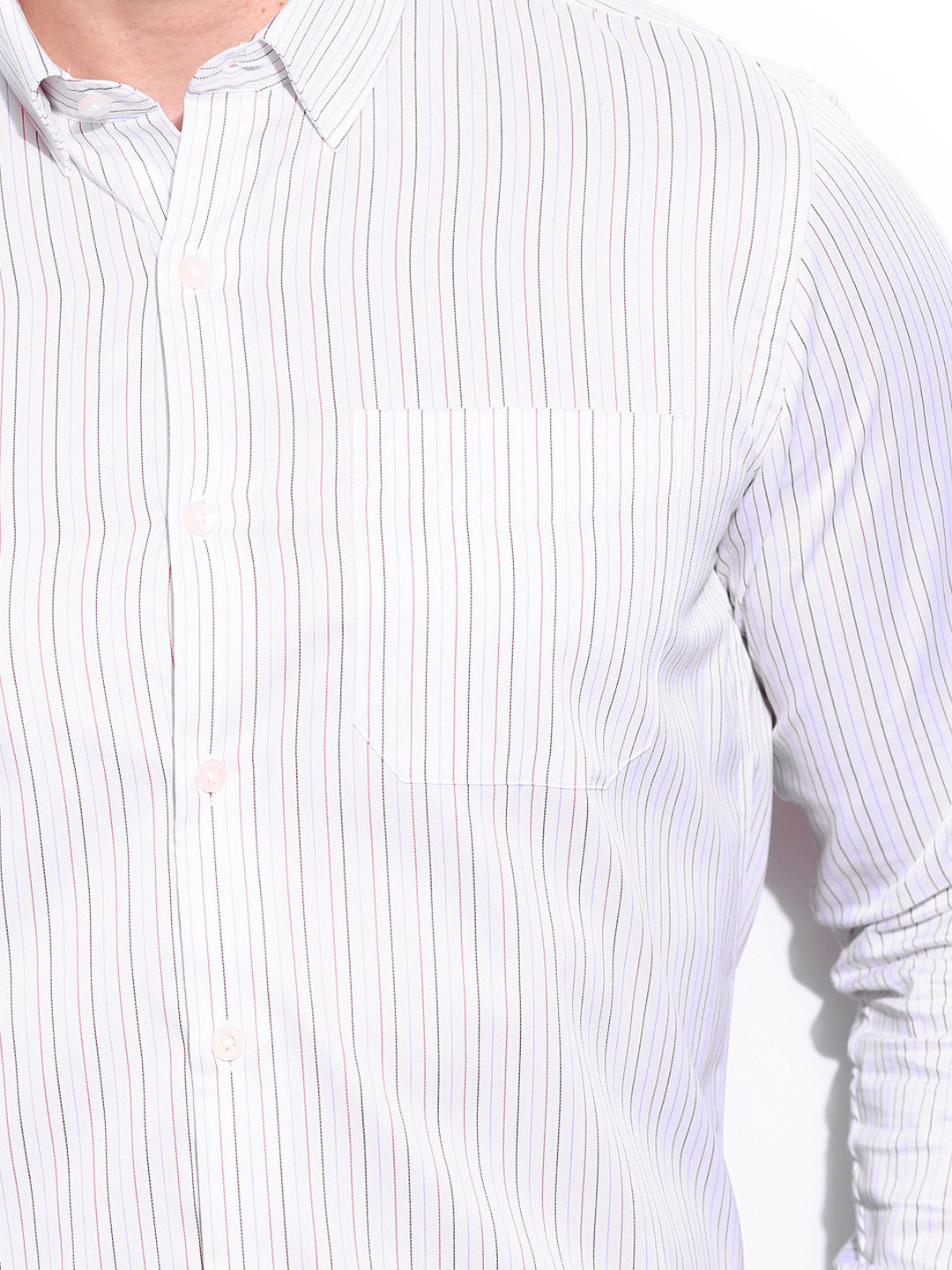 Buy INVICTUS Men Button Down Striped Tailored Fit Formal Shirt