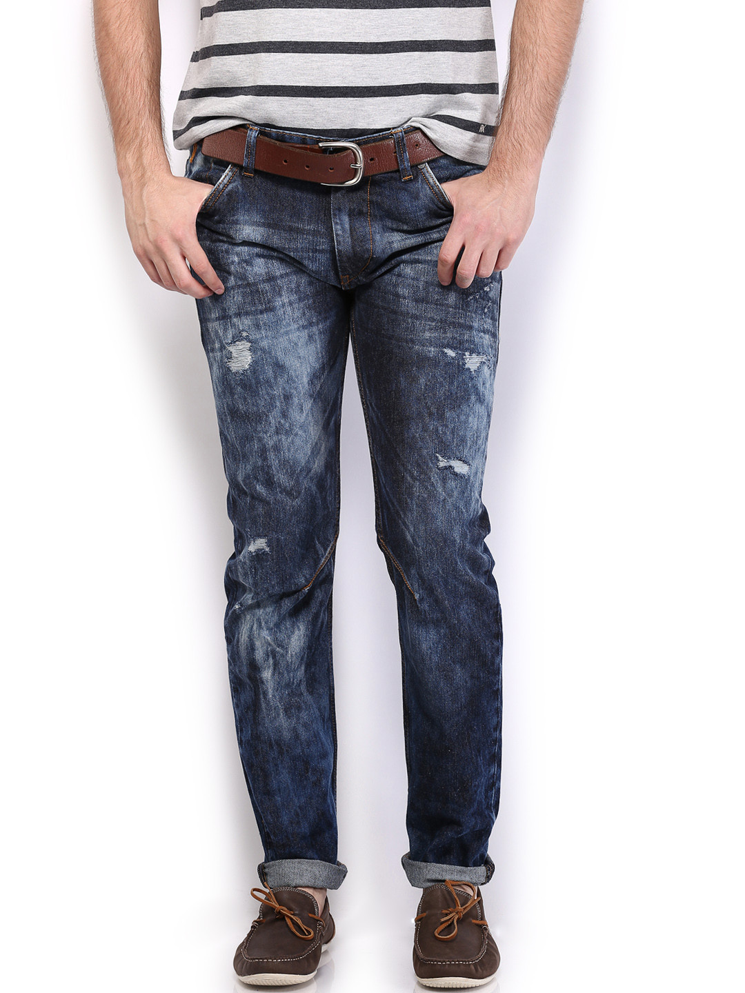 Buy HRX By Hrithik Roshan Men Blue Indigo Dyed Jeans Jeans for Men