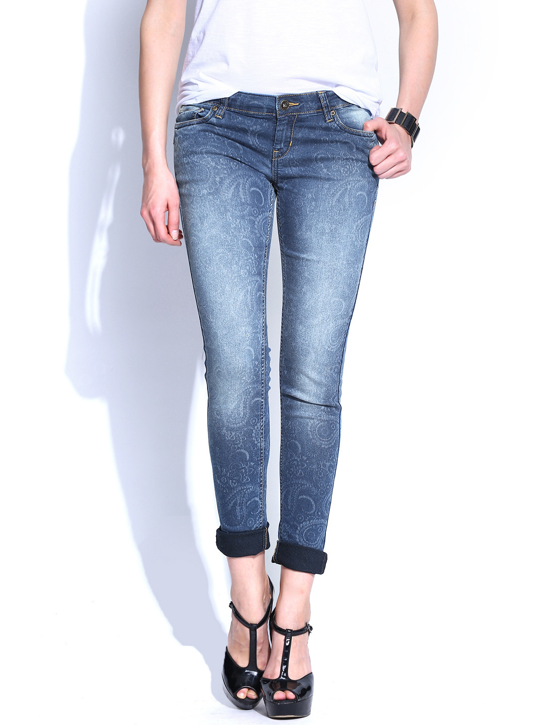 Buy Roadster Women Blue Indigo Dyed Skinny Fit Jeans Jeans for Women