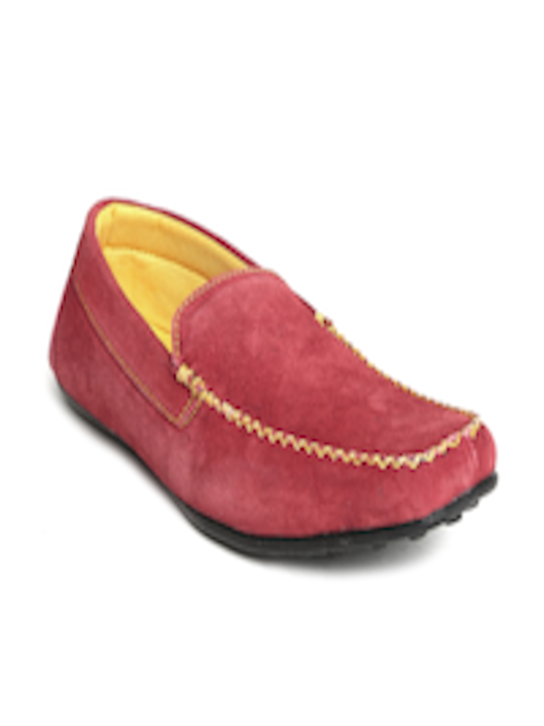 Buy Hi Attitude Men Red Suede Loafers - Casual Shoes for Men 539628 ...