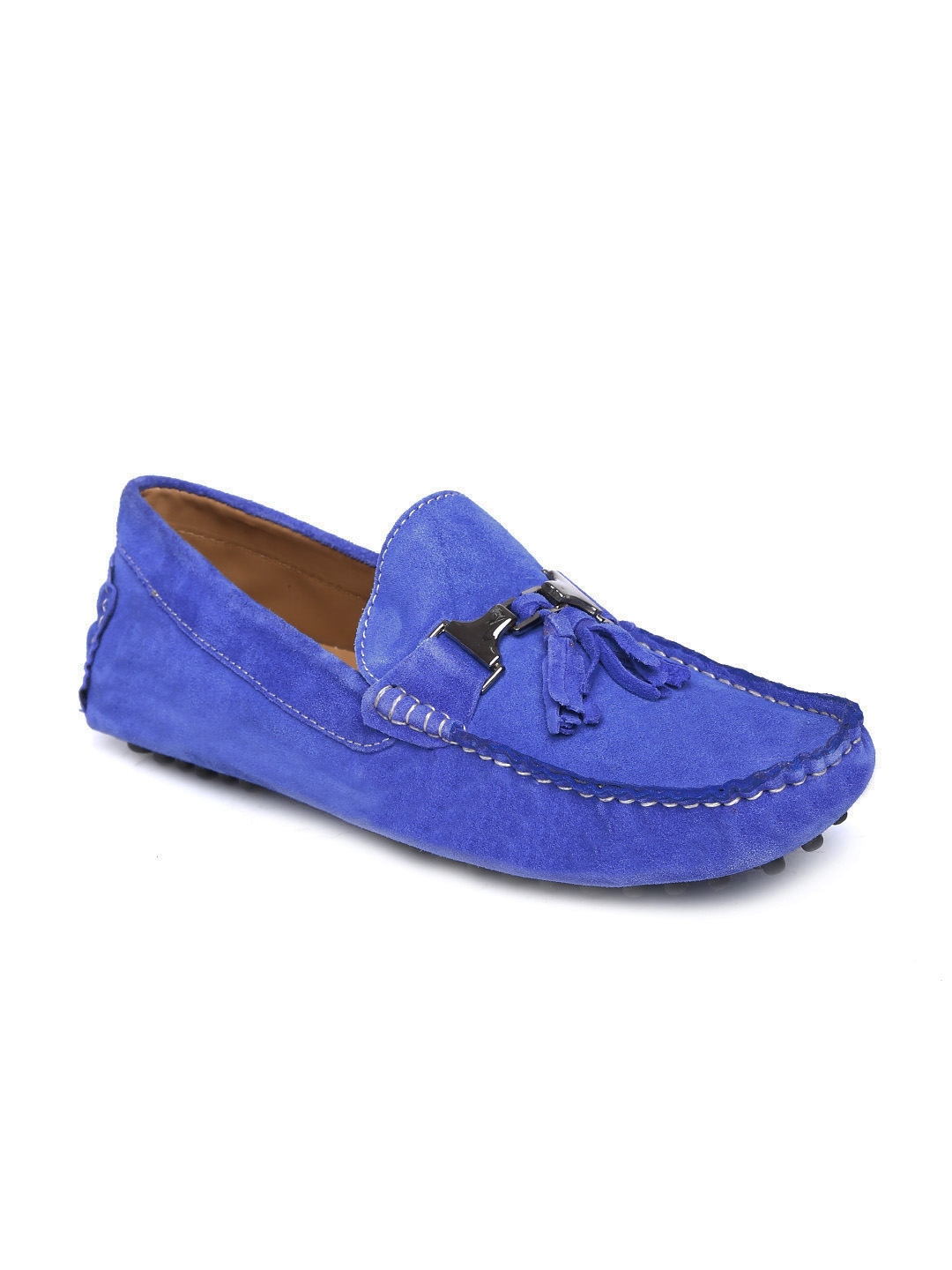 Buy Mast & Harbour Men Royal Blue Suede Loafers - Casual Shoes for Men ...