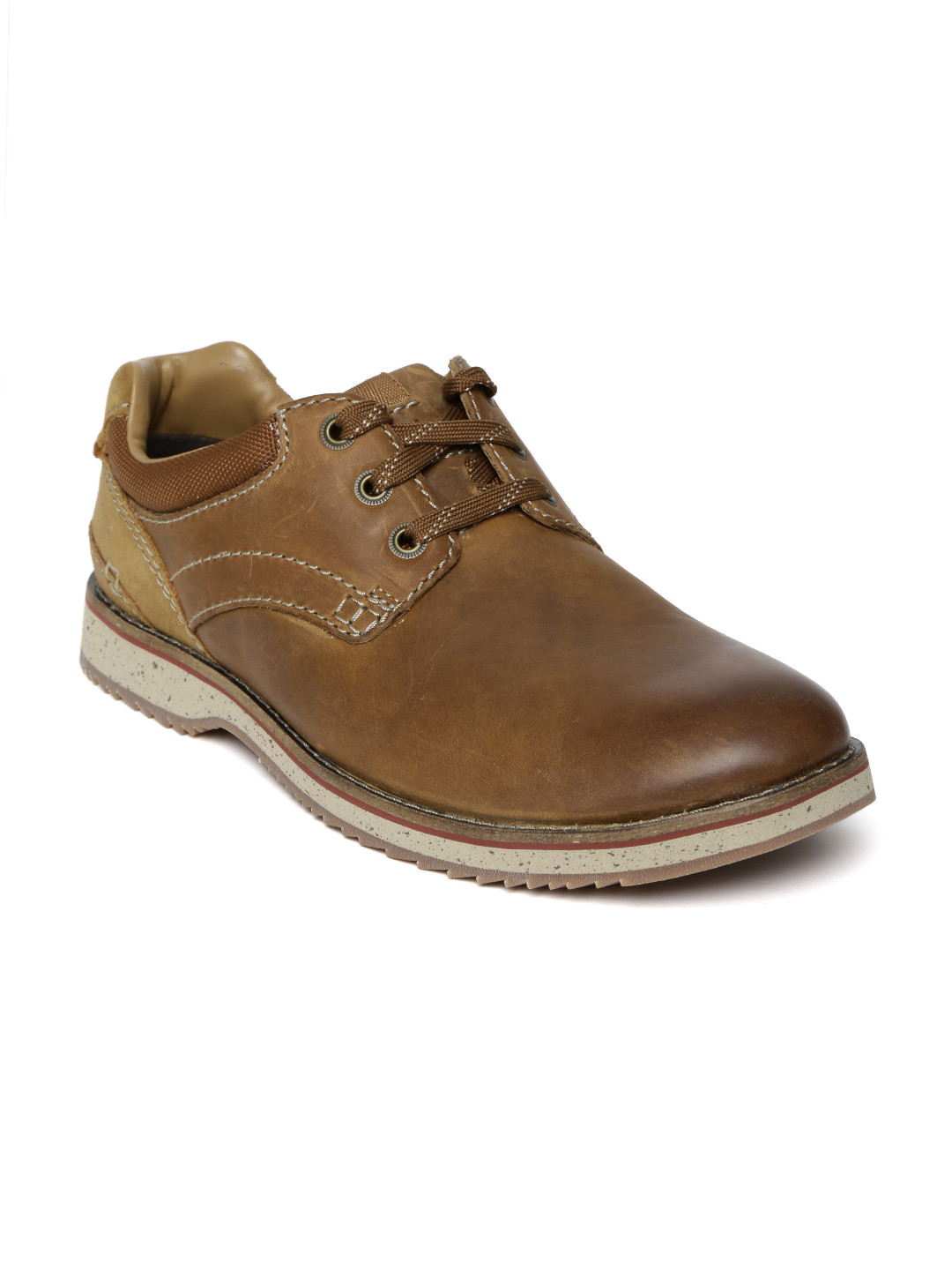 clarks brown casual shoes