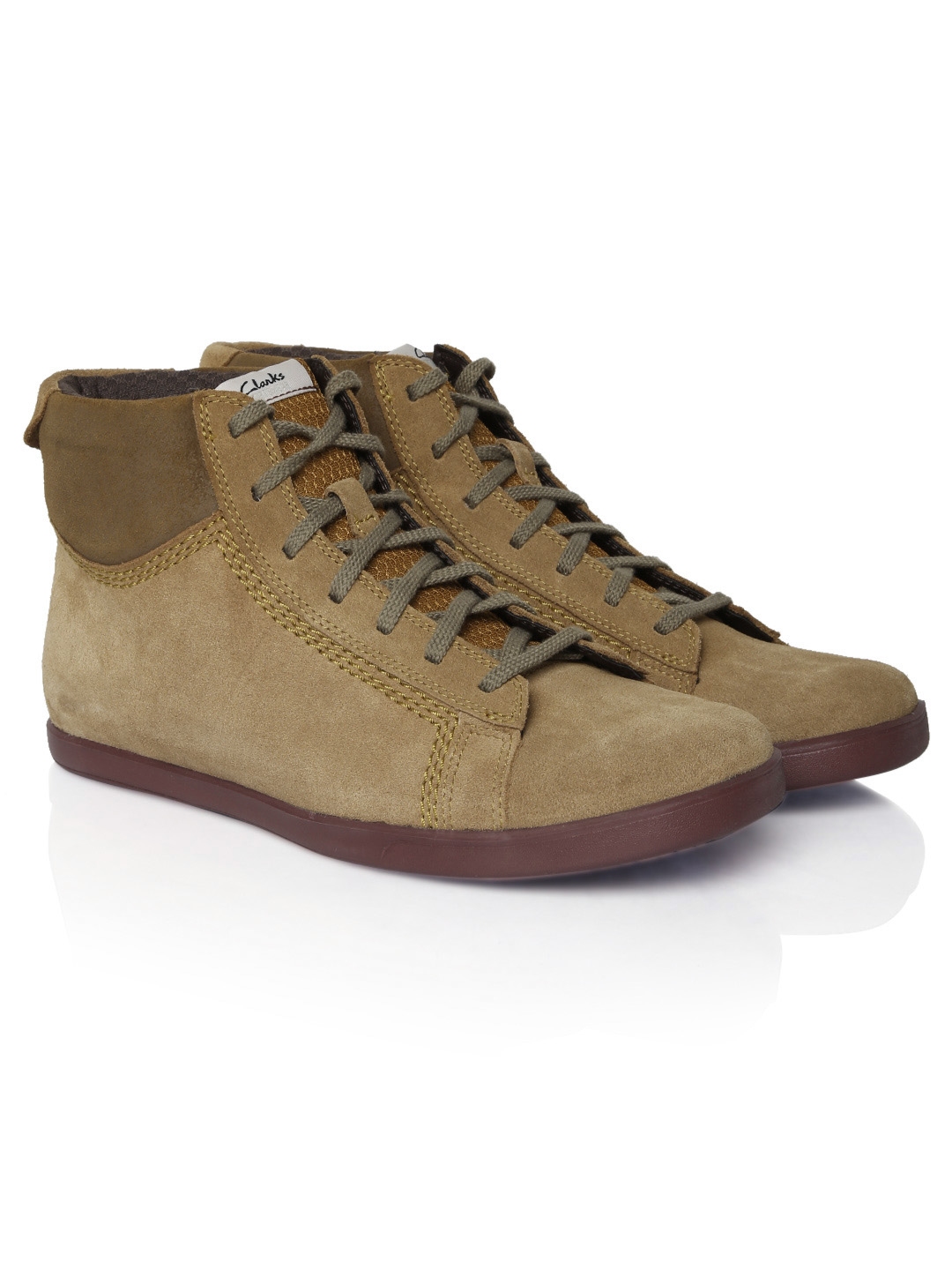 clarks boots mens brown
