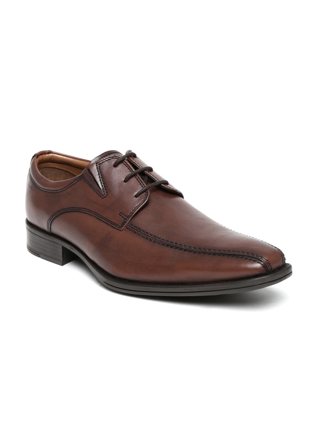 Buy Clarks Men Brown Leather Formal Shoes - Formal Shoes for Men 565938 ...
