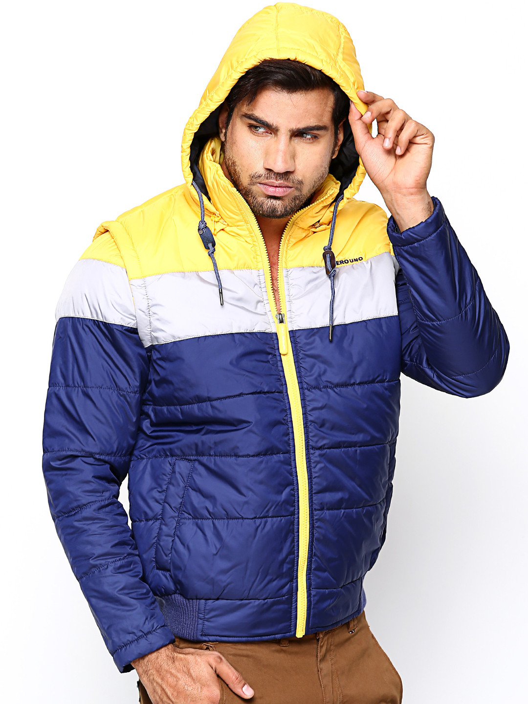 Buy Numero Uno Men Navy Jacket With Detachable Hood Jackets for Men